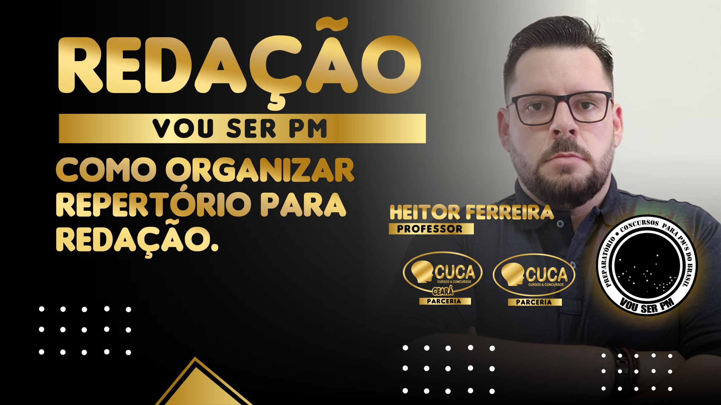 REDAÇÃO – Como organizar repertório para redação – Prof. Heitor Ferreira capa youtube